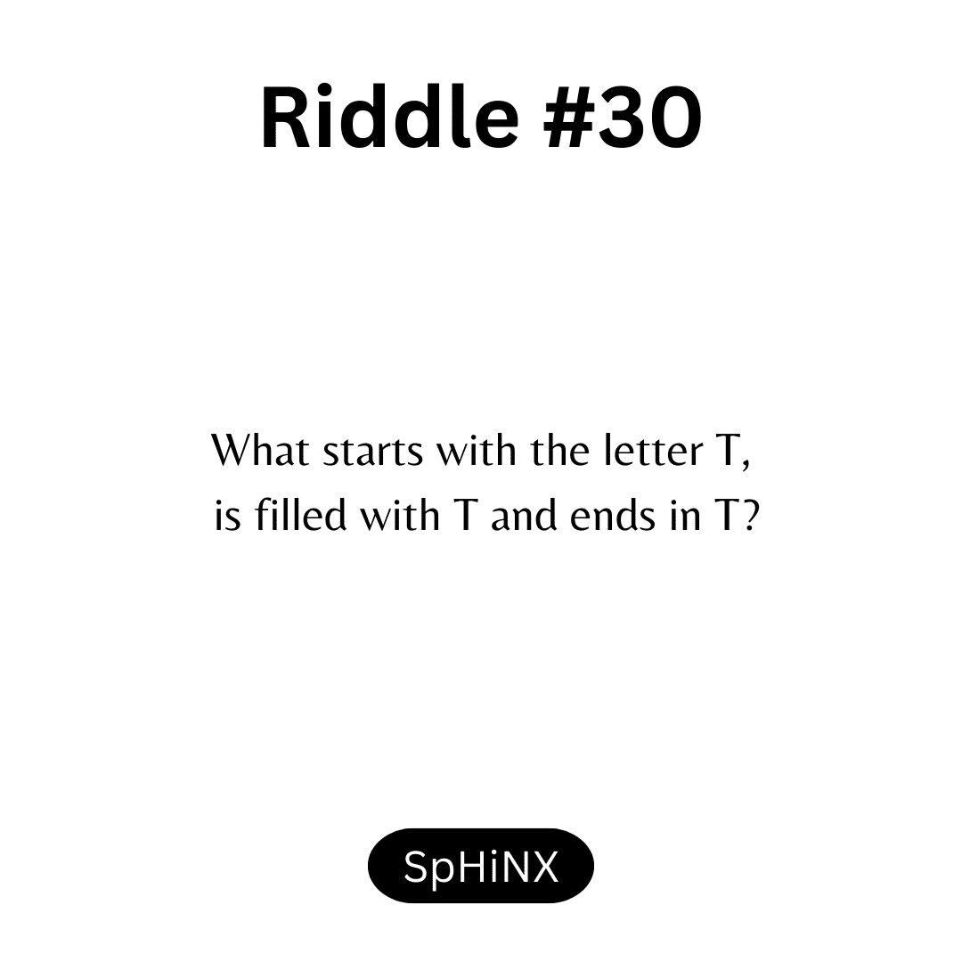 Riddle #30 by sphinxriddles