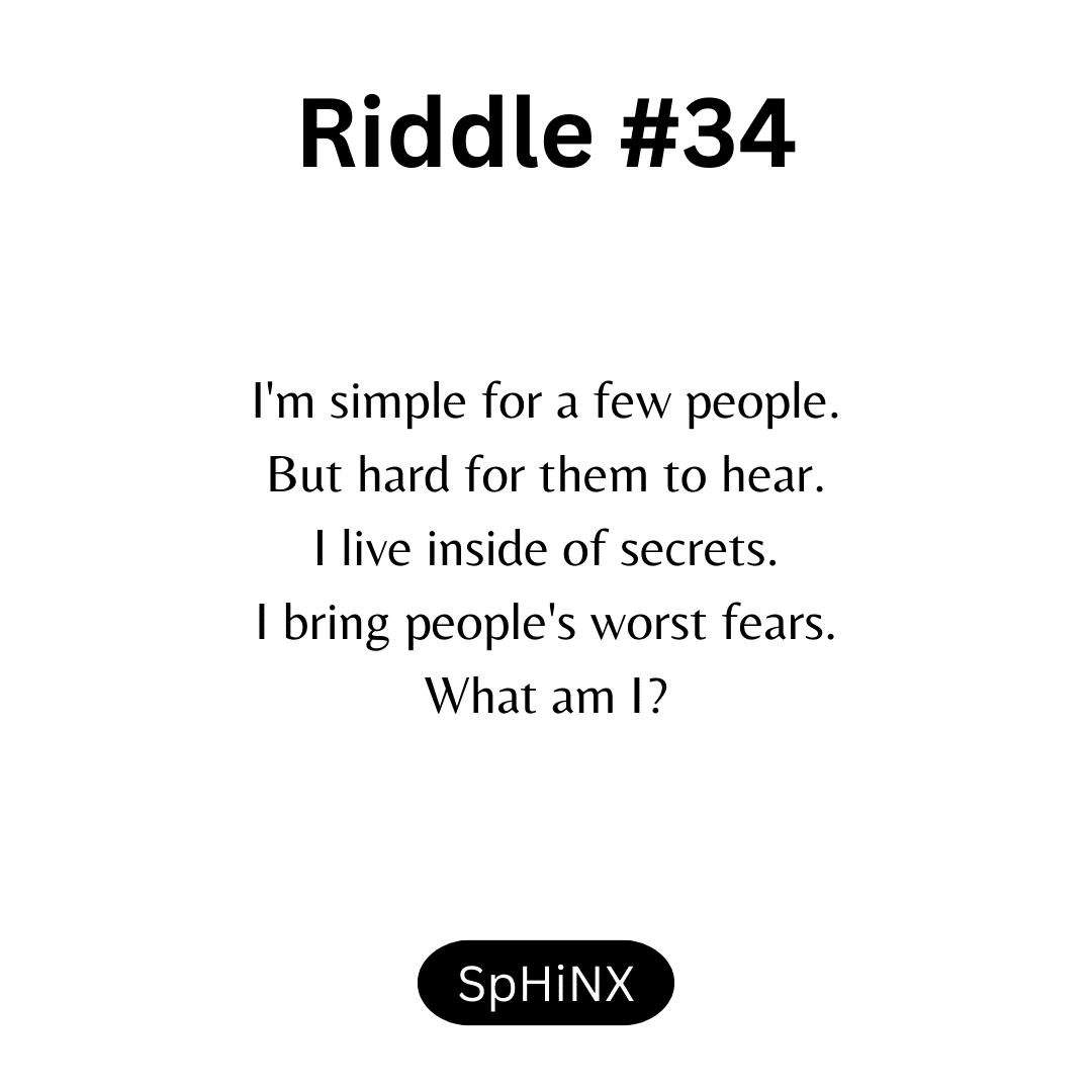 Riddle #34 by sphinxriddles