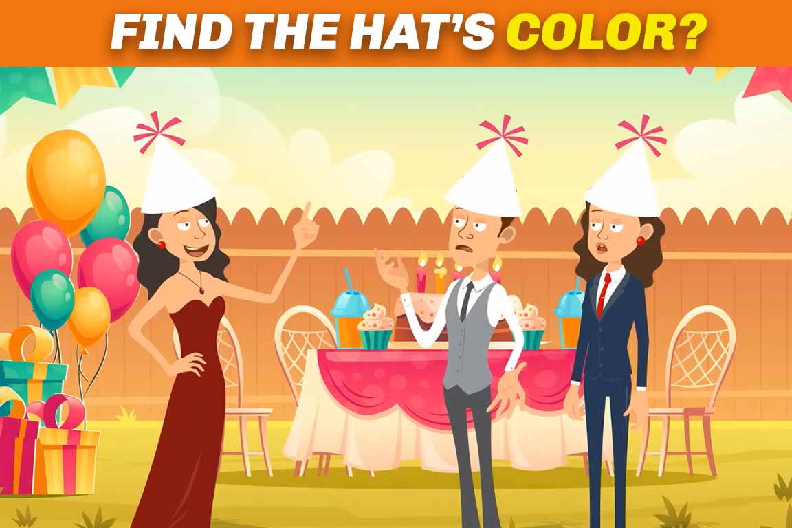 Cognitive puzzles What's the hat color