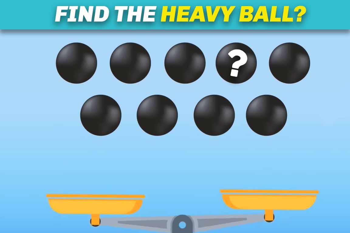 Cognitive puzzles Find the heavy ball?