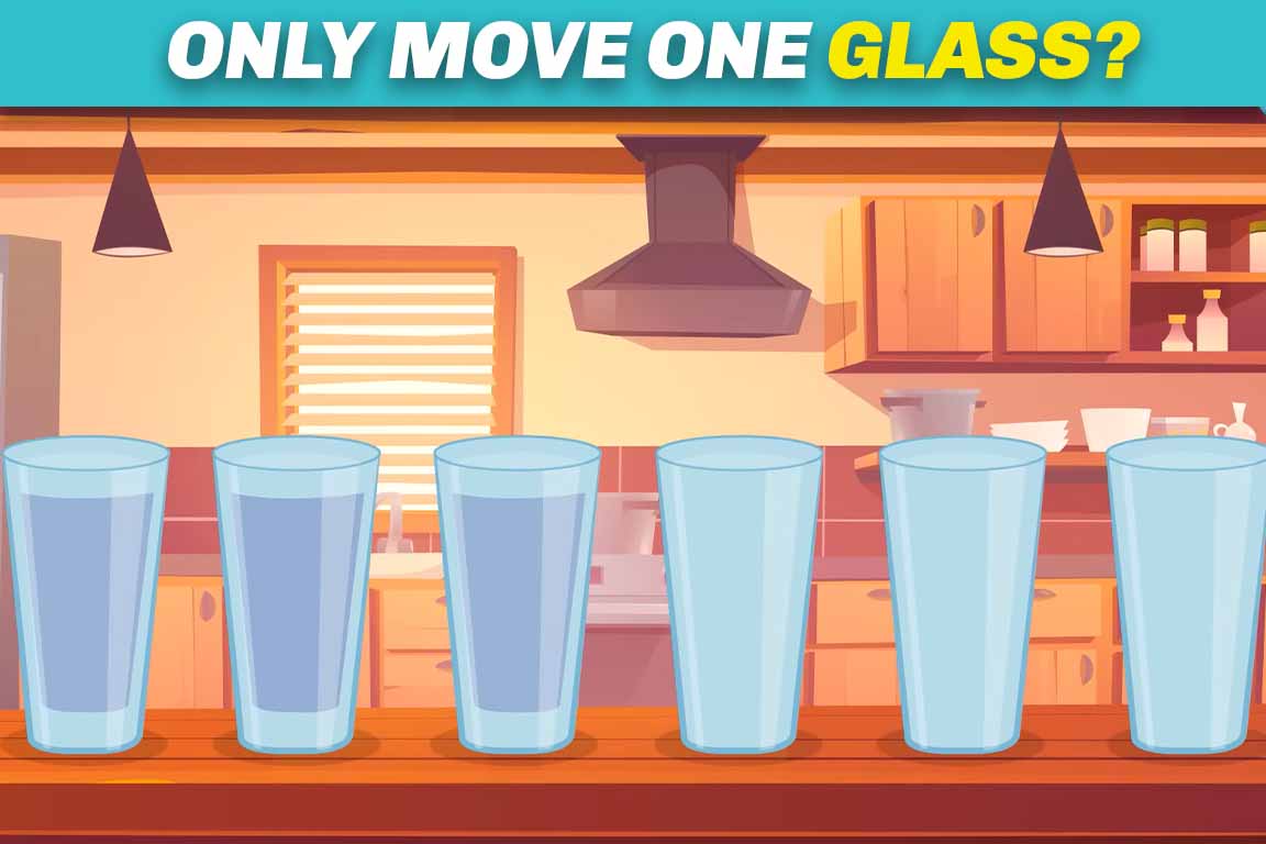 Cognitive puzzles Pick one glass only