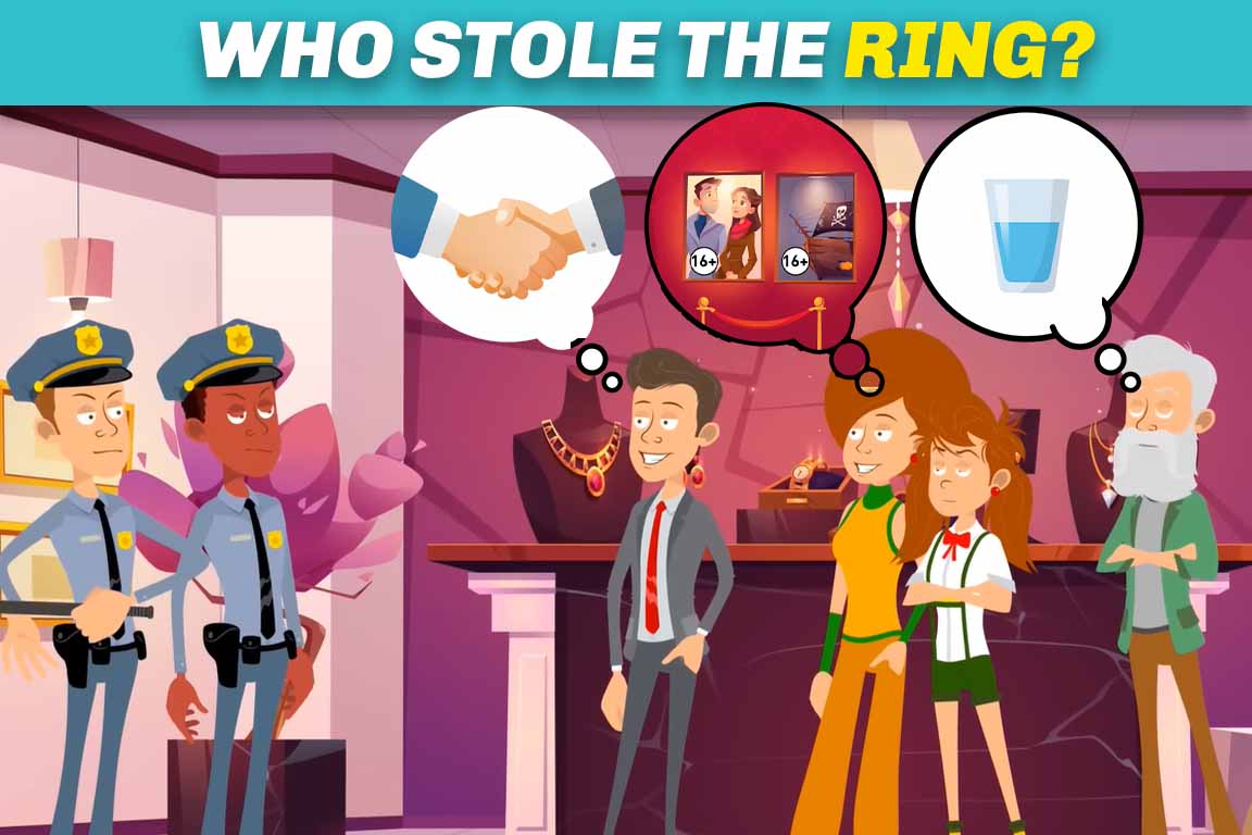 Brain Boosting Puzzles Who stole the ring?