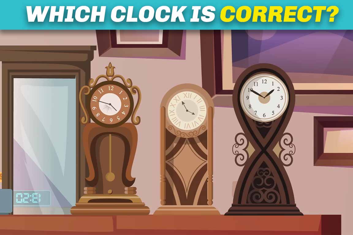 Detailed Puzzles Find the correct clock